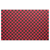 1 inch controleert zwart en rood schaakbord stof (Fat Quarter)
