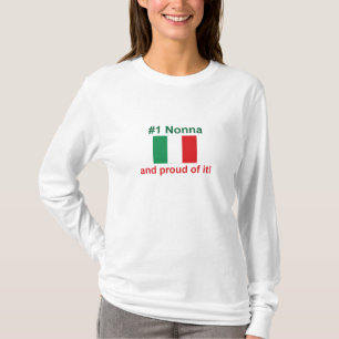 #1 Italiaanse nonna (grootmoeder) T-shirt