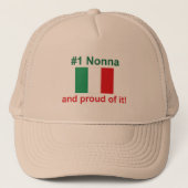 #1 Italiaanse nonna (grootmoeder) Trucker Pet (Voorkant)