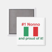 #1 Italiaanse nonno Magneet (Voorkant / Achterkant)
