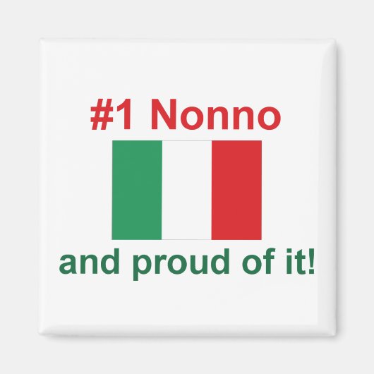 #1 Italiaanse nonno Magneet (Voorkant)