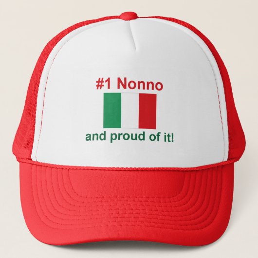 #1 Italiaanse nonno Trucker Pet (Voorkant)
