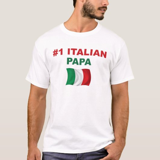#1 Italiaanse Papa T-shirt (Voorkant)