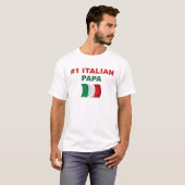 #1 Italiaanse Papa T-shirt (Voorkant volledig)