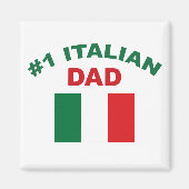 #1 Italiaanse vader Magneet (Voorkant)