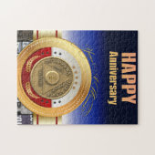 1 Jaar AA Jubileum Coin Je bent een Winner Award Legpuzzel (Horizontaal)