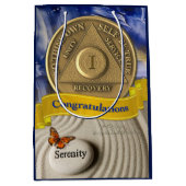 1 Jaar AA Jubileum Gefeliciteerd Serenity Medium Cadeauzakje (Voorkant)