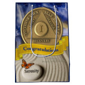 1 Jaar AA Jubileum Gefeliciteerd Serenity Medium Cadeauzakje (Achterkant)