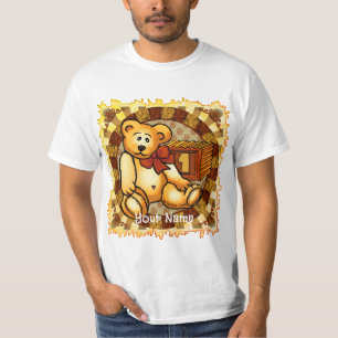 1 jaar Birthday Block Beer verjaardagsfeestjes t-s T-shirt