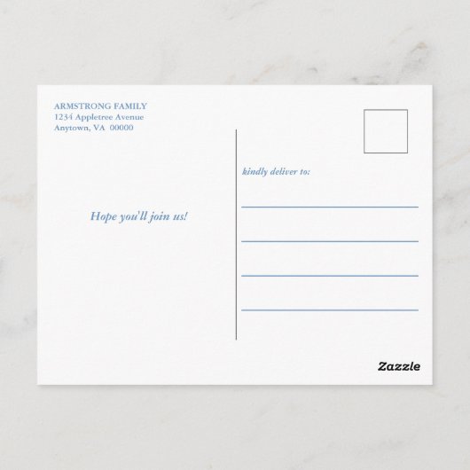 1 jaar Boy Lion Birthday Party Invitation Briefkaart (Achterkant)