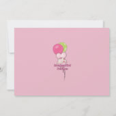 1 jaar Cupcake roze uitnodiging SCHATTIG (foto) (Achterkant)