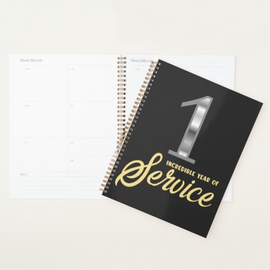 1 jaar dienstjubileum 1e werknemer planner (Display)