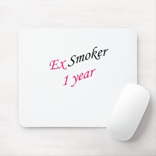 1 jaar ex-roker muismat (Met muis)