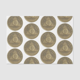 1 Jaar Herstel Jubileum Munt wit Tissuepapier