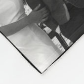 1 jaar huwelijksherdenkingsfoto collage fleece deken (Hoek)