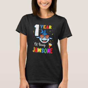 1 jaar Jawsome Shark 1e verjaardag 1 jaar T-shirt