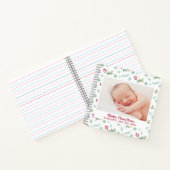 1 jaar lang Baby met kerstfoto's Notitieboek (Binnen)