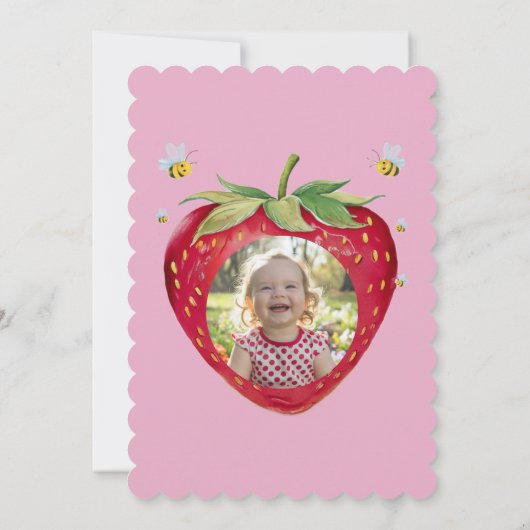 1 jaar oud 1dt verjaardag eerste baby party kaart (Achterkant)