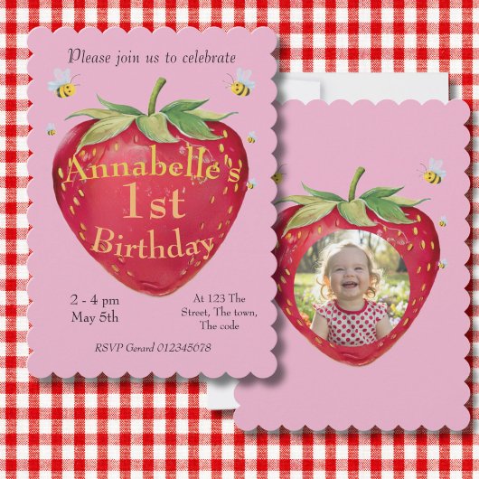 1 jaar oud 1dt verjaardag eerste baby party kaart