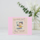  "1 jaar oud" Happy Birthday Elf Briefkaart (Staand voorkant)