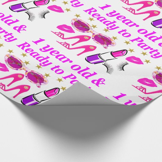 1 JAAR OUD KLEIN PRINSES ONTWERP CADEAUPAPIER (Hoek)