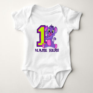 1 JAAR OUD T SHIRT, 12 MAANDEN OUD T SHIRT, EEN JA ROMPER