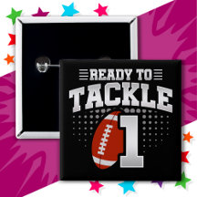1 Jaar Oud Tackle Football Party Kinder 1e Verjaar