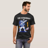 1 jaar oude Astronaut Space Planet 1st Birthday Bo T-shirt (Voorkant volledig)