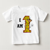 1 jaar oude baby verjaardag (nummer van de leuke a (Voorkant)