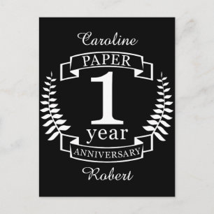 1 jaar oude dag briefkaart
