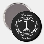 1 jaar oude dag magneet (Voorkant / Achterkant)