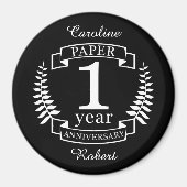 1 jaar oude dag magneet (Voorkant)