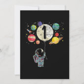 1 jaar oude geboorthday Boy Astronaut 1st Birthday Kaart (Voorkant)