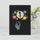 1 jaar oude geboorthday Boy Astronaut 1st Birthday Kaart (Staand voorkant)