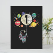 1 jaar oude geboorthday Boy Astronaut 1st Birthday Kaart (Staand voorkant)