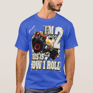 1 jaar oude monster Truck Birthday 2 T-shirt