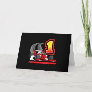 1 jaar oude Toddler Boy Formula Race Car 1st