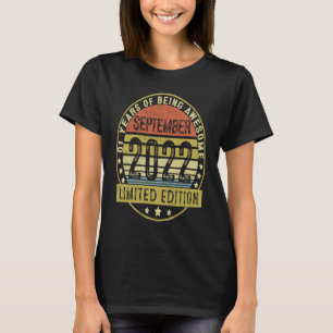 1 jaar Oude Vintage september 2023 1e verjaardag T-shirt