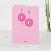 1 jaar papierherdenking initiaal groen roze kaart (Achterkant)