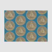 1 jaar Recovery Jubileum Coin Tissuepapier (Voorkant)