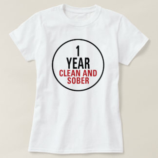 1 jaar reinigen en Sober T-shirt