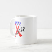 1 jaar Rood Ex-roker Koffiemok (Voorkant links)