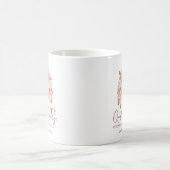 1 jaar rookvrije prijsopgave met roze Floral-longe Koffiemok (Center)