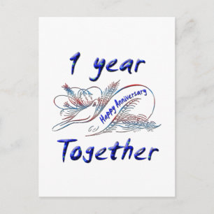 1 jaar samen briefkaart