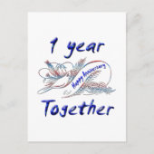 1 jaar samen briefkaart (Voorkant)