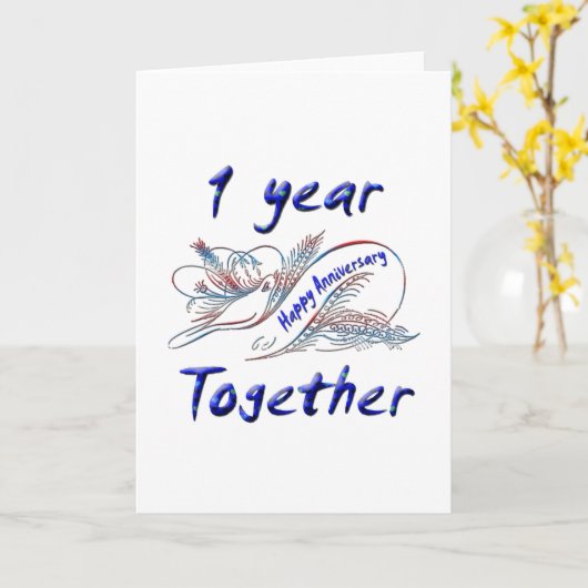 1 jaar samen kaart (Gele Bloem)