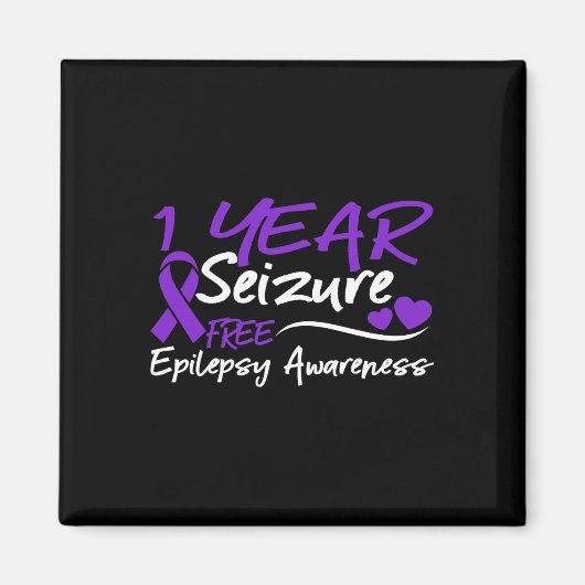 1 jaar Seizoenvrije Epilepsie Bewustmakingsmaand P Magneet (Voorkant)