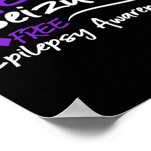 1 jaar Seizoenvrije Epilepsie Bewustmakingsmaand P Poster (Hoek)