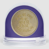 1 jaar Sober AA Recovery Jubileum Coin Sneeuwbol (Achterkant)