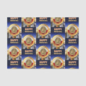 1 Jaar Sober Jubileum Munt Jubileum Tissuepapier (Voorkant)